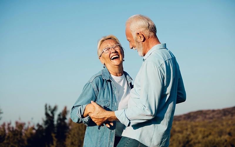 happy older couple