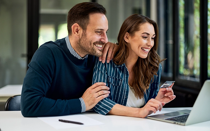 couple on laptop